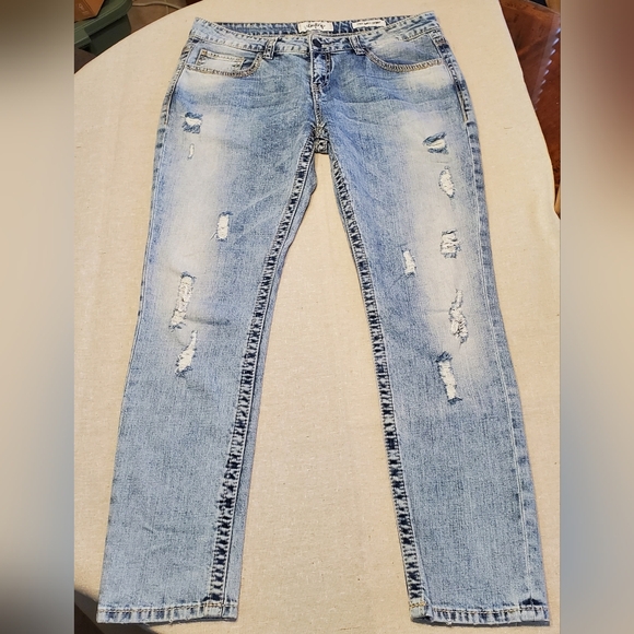 DayTrip 32 Lynx Ankle Skinny Distressed Jeans - Picture 4 of 9